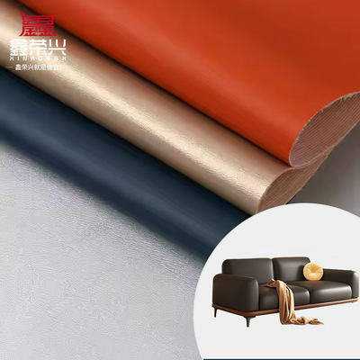 PVC DE7 Napa Grain Cuero artificial para muebles de 54 pulgadas de ancho
