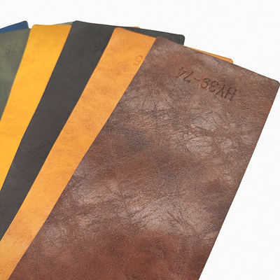 PVC Crazy Horse Aceite de cera de cuero falso para muebles 54 pulgadas de ancho