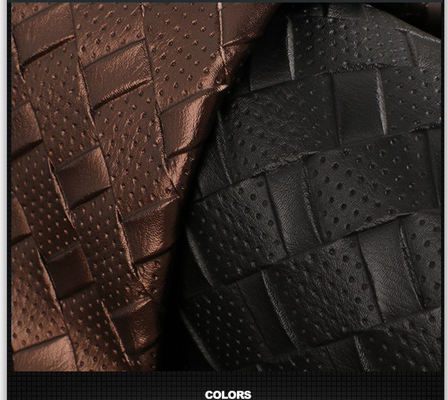 Revestimiento de asiento de coche de cuero sintético de PVC resistente a la abrasión