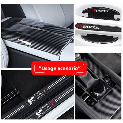 Cuero de grano de fibra de carbono de PVC para alfombras y muebles de automóviles