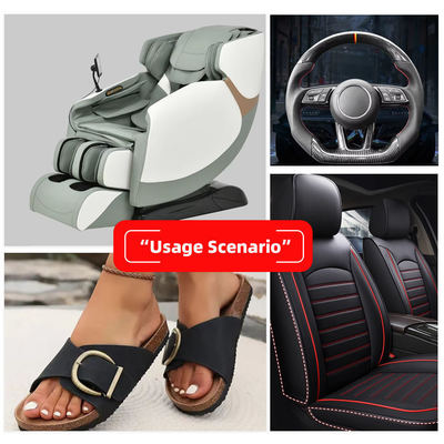 Cuero de PVC para el asiento de seguridad de automóviles Capa resistente a la abrasión Impermeable 0,8 mm