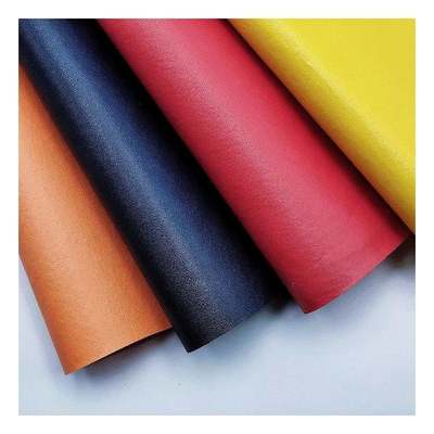 Venta al por mayor Pvc de cuero falso Bolso de caja de zapatos Cuaderno de notas Patrón de agujero de alfiler Tejido de cuero sintético artificial