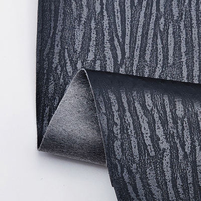 Venta al por mayor de cuero de rayas de PVC de cuero sintético de madera de impresión de embalaje de cartera de caja de zapatos de bolsillo cuaderno de notas de tela de cuero falso