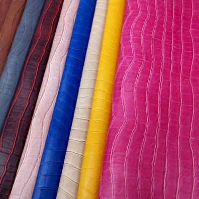 Pvc grano de bambú de cuero sintético de bolsillo de caja de zapatos Ntoebook Tejido de cuero falso