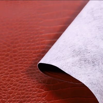 Pvc de grano de cocodrilo de cuero sintético de cartera de caja de zapatos Ntoebook Tejido de cuero falso