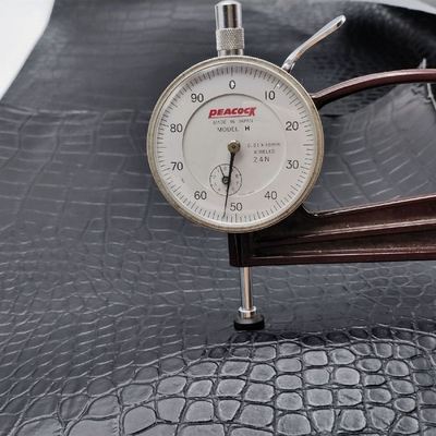 Pvc de grano de cocodrilo de cuero sintético cartera de bolsillo zapatos de cuaderno tejido de cuero