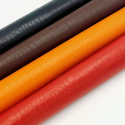 Pvc de grano de cocodrilo de cuero sintético cartera de bolsillo zapatos de cuaderno tejido de cuero