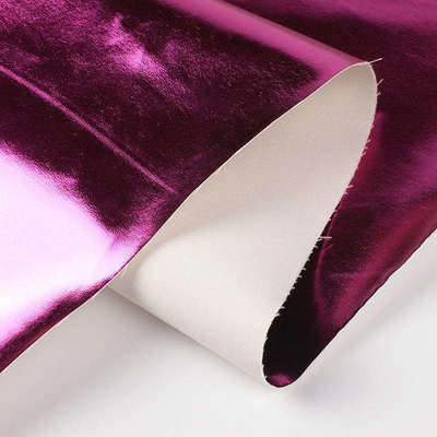 Película metálica PU R61 Cereales de ovejas Cuero sintético Ropa de bolsillo Caja de zapatos Bolso de notas Tejido de cuero falso