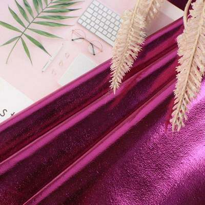 Película metálica PU R61 Cereales de ovejas Cuero sintético Ropa de bolsillo Caja de zapatos Bolso de notas Tejido de cuero falso