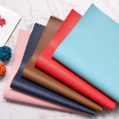 PU Cross Grain Saffiano Synthetic Leather for Packing Box Custom Menu Covers Phone case Lining Faux Leather Materials