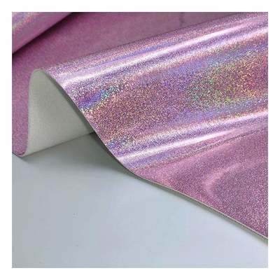 Pu Holographic Leather Little Grain Embossed Synthetic Artificial Faux Shoes Vanity Case Handbag Notebook Leather Fabric