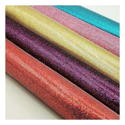 Tejido de malla con purpurina al por mayor, sintético, artificial, de piel sintética, zapatos, carcasa de teléfono, estuche de tocador, bolso, cuaderno, tejido de cuero