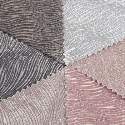 Tela de cuero sintético brillante con purpurina en relieve de PU elástico para zapatos, bolsos, lazos, manualidades, sombreros, tela de cuero sintético