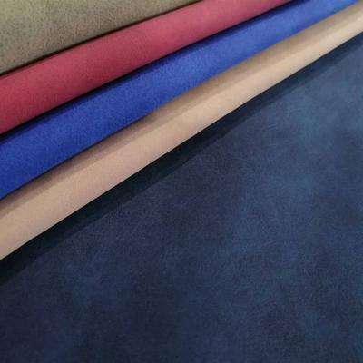 PU Nubuck Cuero Sintético Tela Imitación Algodón Fondo Zapatos Bolsos Cuaderno Tela Spot Venta al por mayor