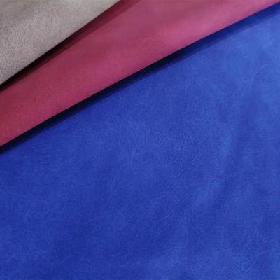 PU Nubuck Cuero Sintético Tela Imitación Algodón Fondo Zapatos Bolsos Cuaderno Tela Spot Venta al por mayor