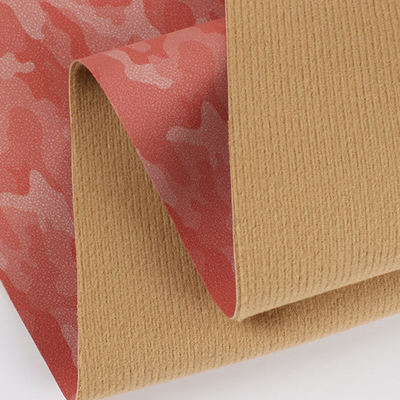 PU de piel de oveja helada Nubuck de grano Camuflaje Bolsa de cuero sintético Zapatos Cartera Decorar cuadernos Cuerpo Tejido de cuero falso