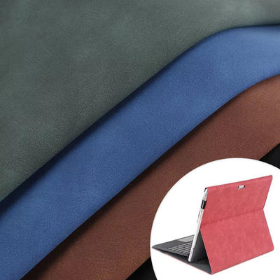 PU de dos tonos de piel de oveja esmerilada Nubuck grano sintético cuero bolsa zapatos cartera decorar cuadernos estuche tela de cuero sintético