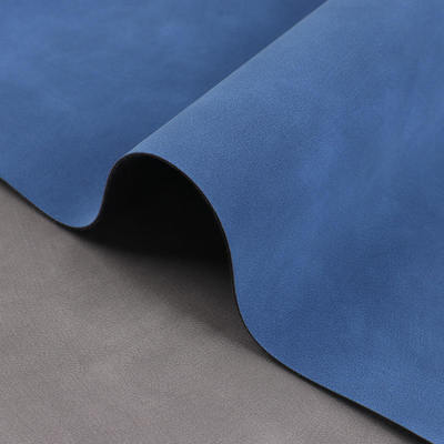 PU de dos tonos de piel de oveja esmerilada Nubuck grano sintético cuero bolsa zapatos cartera decorar cuadernos estuche tela de cuero sintético