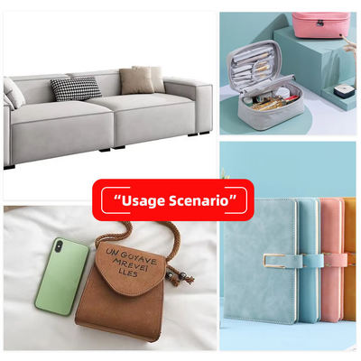 PU congelado Yangbuck Nubuck grano de cuero sintético para bolso zapatos cartera decorar cuadernos caja tela de cuero falso