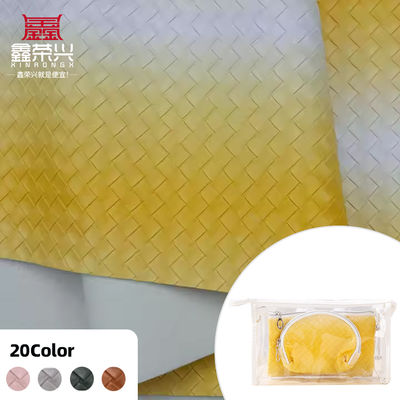 1.1mm de espesor 54/55" de ancho 20 colores cuero PVC cuero sintético para bolsos y decoración del hogar