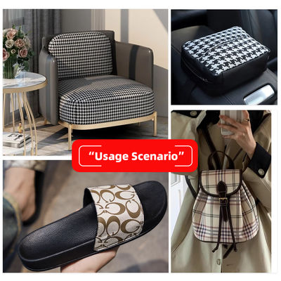 0.8mm espesor 54/55" ancho Cuero de PVC resistente a la abrasión para bolsos zapatos y muebles