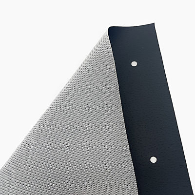 Tejido de cuero sintético PVC con 7 colores en stock, MOQ de 50 yardas y capacidad de producción de 100000 metros