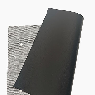Tejido de cuero sintético PVC con 7 colores en stock, MOQ de 50 yardas y capacidad de producción de 100000 metros