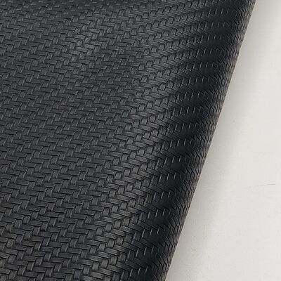 Patrones tejidos de fibra de carbono PVC de gran venta Cuero sintético artificial Precio barato Silla Sofá Zapatos Alfombrilla para el coche Cuero de imitación