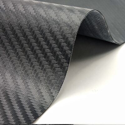 Patrones tejidos de fibra de carbono PVC de gran venta Cuero sintético artificial Precio barato Silla Sofá Zapatos Alfombrilla para el coche Cuero de imitación