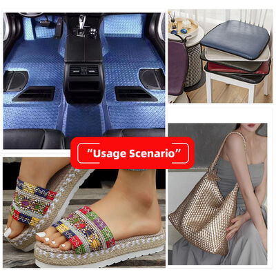 PVC Brillante Nido en Relieve Tejido de Cuero Artificial Sintético para asientos de coche Bolsos de pies Sofas Muebles