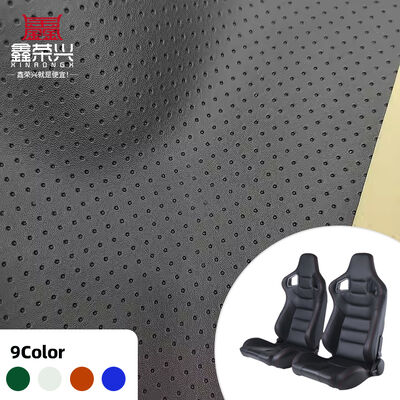 Venta Caliente PVC Agujeros de Aire Sintético Artificial Perforado Cuero Automotriz Tapicería Silla Sofá Cama Asiento de Coche Tela de Cuero Sintético