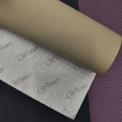 Venta Caliente PVC Agujeros de Aire Sintético Artificial Perforado Cuero Automotriz Tapicería Silla Sofá Cama Asiento de Coche Tela de Cuero Sintético