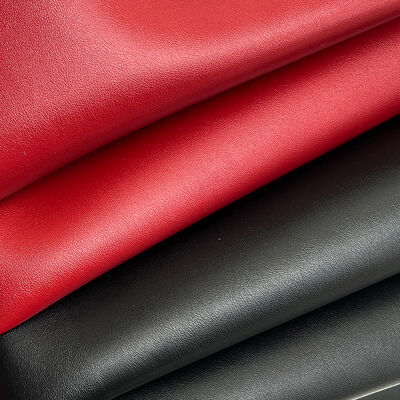 PVC cordero de grano doble cara de cuero artificial sintético resistente al agua materiales de estiramiento para la bolsa de mesa de alfombra cinturón decorar falsos