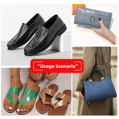 Microfibra PU Piel Sintética Patrón de Cocodrilo para Bolsos, Zapatos, Sofás, Carteras, Fundas, Cuadernos, Ropa, Balones de Fútbol, Uso en Exteriores