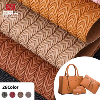 Piel sintética de PVC de nuevo estilo de moda con relieve y grano de flujo para bolsos, zapatos, sofás, coches, carteras, cinturones decorativos, tela de cuero sintético