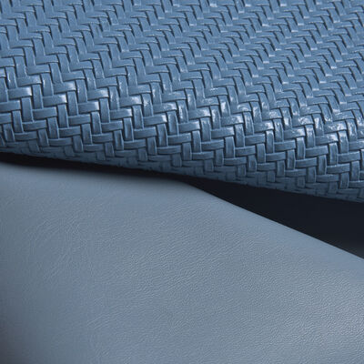 Tejido de cuero artificial de PVC sintético con patrón tejido en relieve, elástico e impermeable para muebles, manualidades, sofás, sillas, asientos de coche, bolsos y decoración