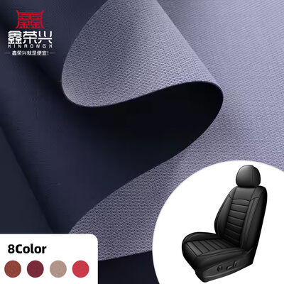 Cuero sintético artificial de grano de orificio de desgarro de PVC para bolsos, sofás, sillas, alfombrillas de coche, fundas de asiento, tela de cuero sintético