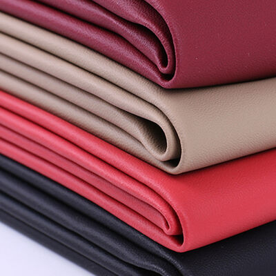 Cuero sintético artificial de grano de orificio de desgarro de PVC para bolsos, sofás, sillas, alfombrillas de coche, fundas de asiento, tela de cuero sintético