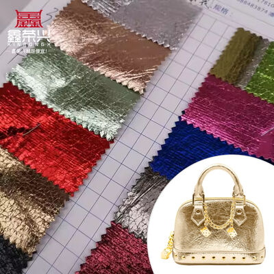 PVC de grano de cocodrilo Tejido de cuero sintético Refractado Estiramiento a prueba de agua para cartera Calzado portátil Bolso de sofá Muebles de uso