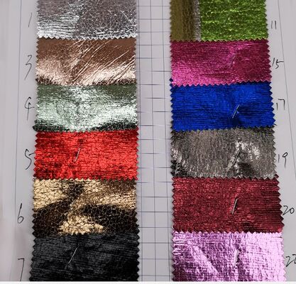 PVC de grano de cocodrilo Tejido de cuero sintético Refractado Estiramiento a prueba de agua para cartera Calzado portátil Bolso de sofá Muebles de uso