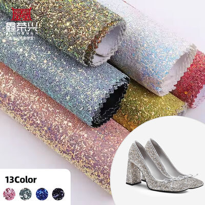 Tela de cuero sintético PU con purpurina elástica brillante y brillante en forma de hexágono para zapatos, bolsos, sombreros, manualidades, uso decorativo en sillas y sofás