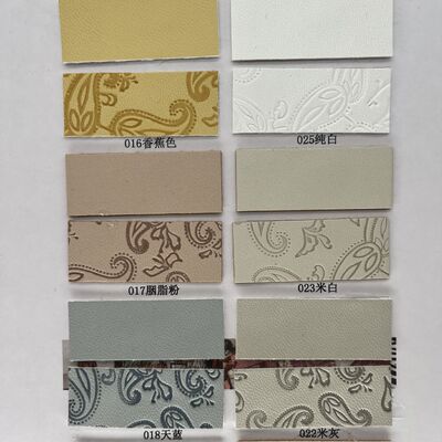 Tela de cuero sintético PU prensado en relieve, impermeable, elástica, decorativa para tapicería de asientos de coche, zapatos, bolsos, manteles individuales