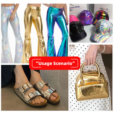 PU Small Metal Burst Grain Pattern Faux Leather Fabric for Clothing Decorative Cosmetic Bags Phone Cases Notebooks Furniture