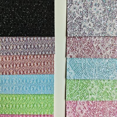 XR Glitter Cuero sintético    Patrón de arroz y patrón floral