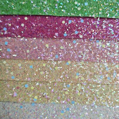 XR Holográfico Chunky Glitter Cuero sintético