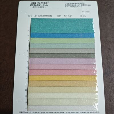 Laser Macaron Holographic Leather with Mesh Backing