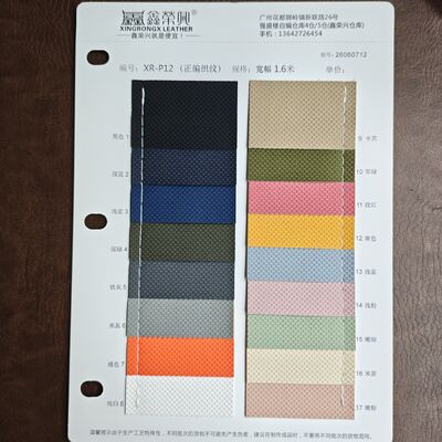 Texturas tejidas Rollo de cuero sintético de PVC con tejido de malla Apoyo para bolsas Carteras Muebles