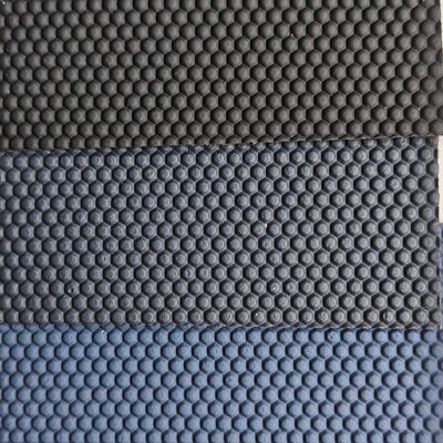 Rollo de cuero sintético de PVC con textura de baloncesto en relieve hexagonal, cuero Artificial para bolsos, muebles, Interior de coche
