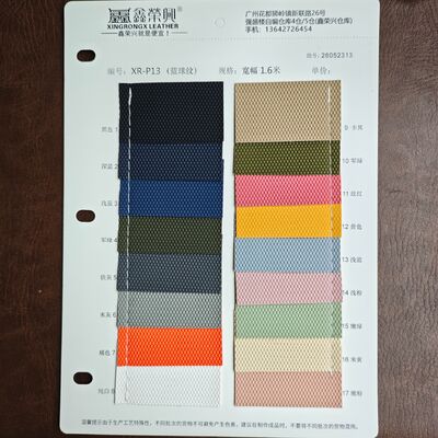 Rollo de cuero sintético de PVC con textura de baloncesto en relieve hexagonal, cuero Artificial para bolsos, muebles, Interior de coche