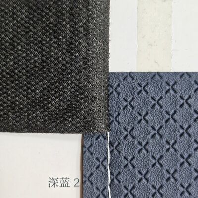 Rollo de cuero sintético de PVC con textura de baloncesto en relieve hexagonal, cuero Artificial para bolsos, muebles, Interior de coche